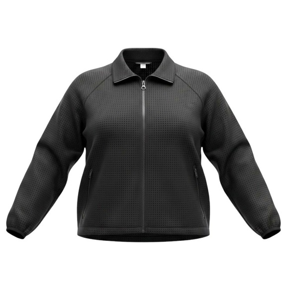 JoyLab Jackets & Blazers - JoyLab Womens XXL Black Perforated Mesh Full Zip Track Jacket Raglan Plus Size